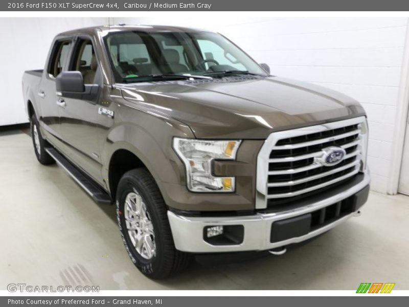 Caribou / Medium Earth Gray 2016 Ford F150 XLT SuperCrew 4x4