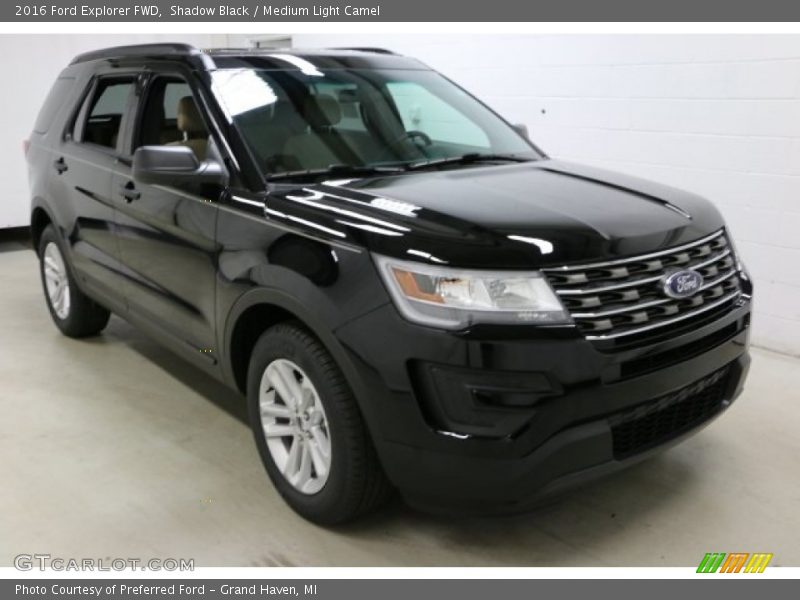 Shadow Black / Medium Light Camel 2016 Ford Explorer FWD