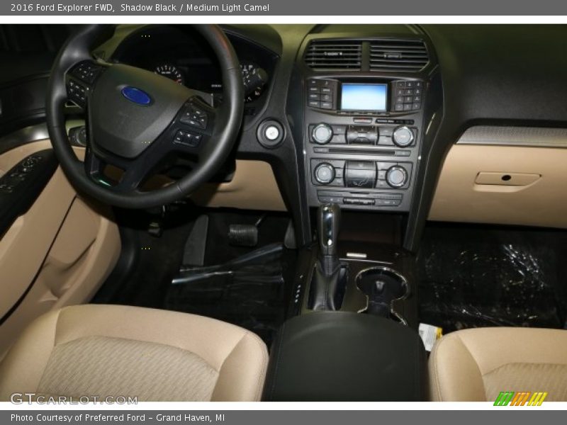 Shadow Black / Medium Light Camel 2016 Ford Explorer FWD