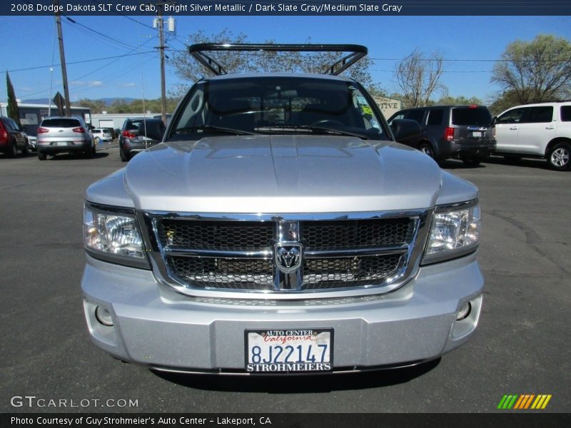 Bright Silver Metallic / Dark Slate Gray/Medium Slate Gray 2008 Dodge Dakota SLT Crew Cab