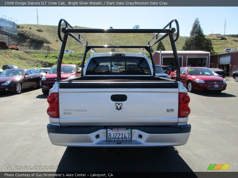 Bright Silver Metallic / Dark Slate Gray/Medium Slate Gray 2008 Dodge Dakota SLT Crew Cab