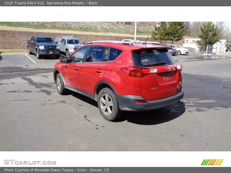 Barcelona Red Metallic / Black 2015 Toyota RAV4 XLE