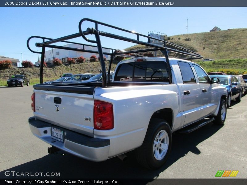 Bright Silver Metallic / Dark Slate Gray/Medium Slate Gray 2008 Dodge Dakota SLT Crew Cab