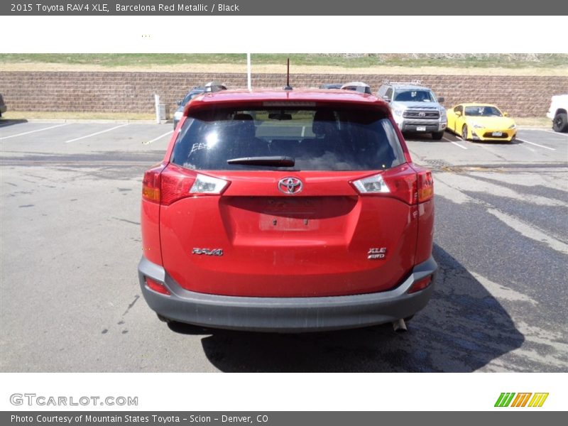 Barcelona Red Metallic / Black 2015 Toyota RAV4 XLE