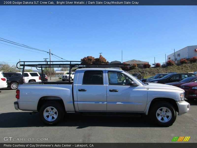 Bright Silver Metallic / Dark Slate Gray/Medium Slate Gray 2008 Dodge Dakota SLT Crew Cab
