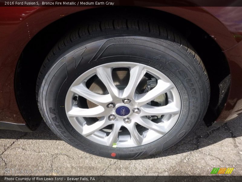Bronze Fire Metallic / Medium Earth Gray 2016 Ford Fusion S