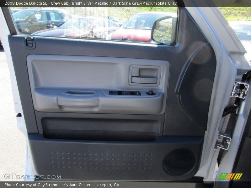Bright Silver Metallic / Dark Slate Gray/Medium Slate Gray 2008 Dodge Dakota SLT Crew Cab