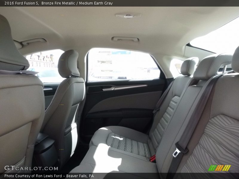 Bronze Fire Metallic / Medium Earth Gray 2016 Ford Fusion S