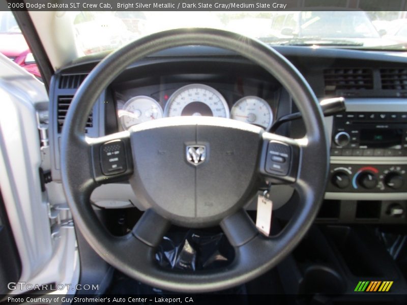 Bright Silver Metallic / Dark Slate Gray/Medium Slate Gray 2008 Dodge Dakota SLT Crew Cab