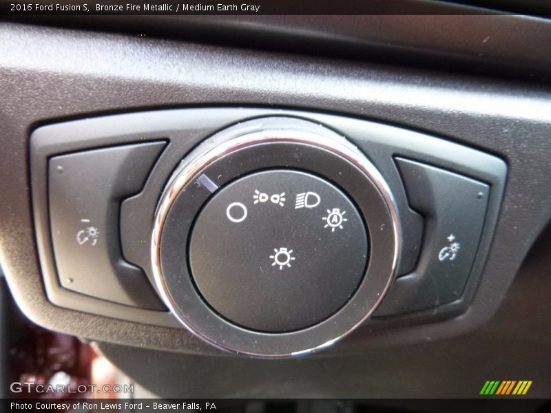 Bronze Fire Metallic / Medium Earth Gray 2016 Ford Fusion S