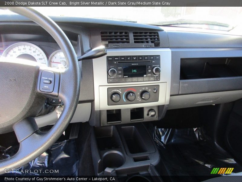 Bright Silver Metallic / Dark Slate Gray/Medium Slate Gray 2008 Dodge Dakota SLT Crew Cab