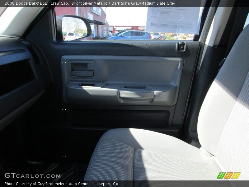 Bright Silver Metallic / Dark Slate Gray/Medium Slate Gray 2008 Dodge Dakota SLT Crew Cab