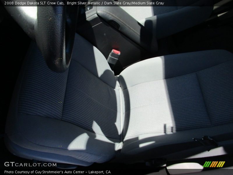 Bright Silver Metallic / Dark Slate Gray/Medium Slate Gray 2008 Dodge Dakota SLT Crew Cab