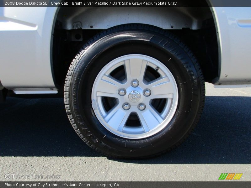 Bright Silver Metallic / Dark Slate Gray/Medium Slate Gray 2008 Dodge Dakota SLT Crew Cab