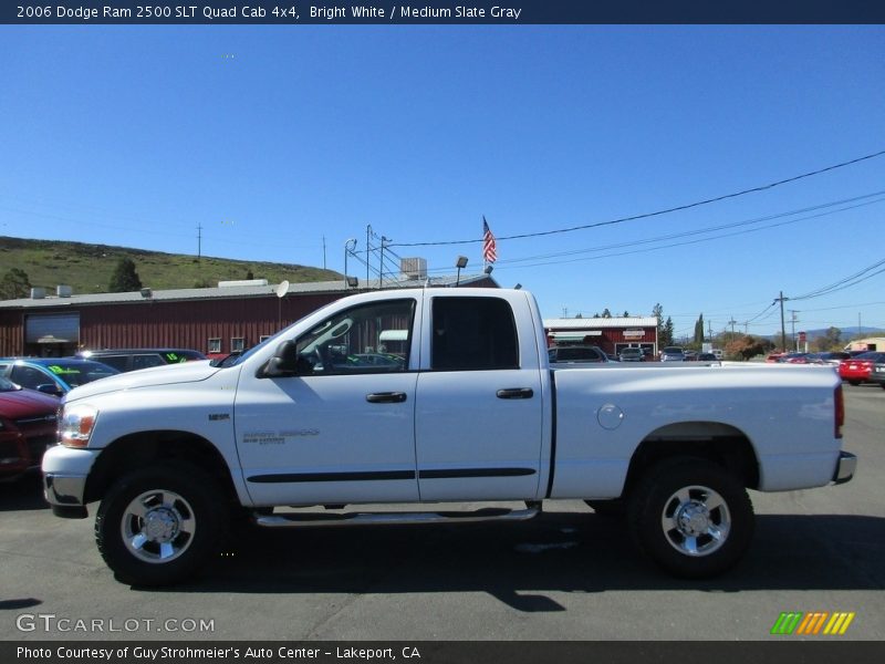 Bright White / Medium Slate Gray 2006 Dodge Ram 2500 SLT Quad Cab 4x4