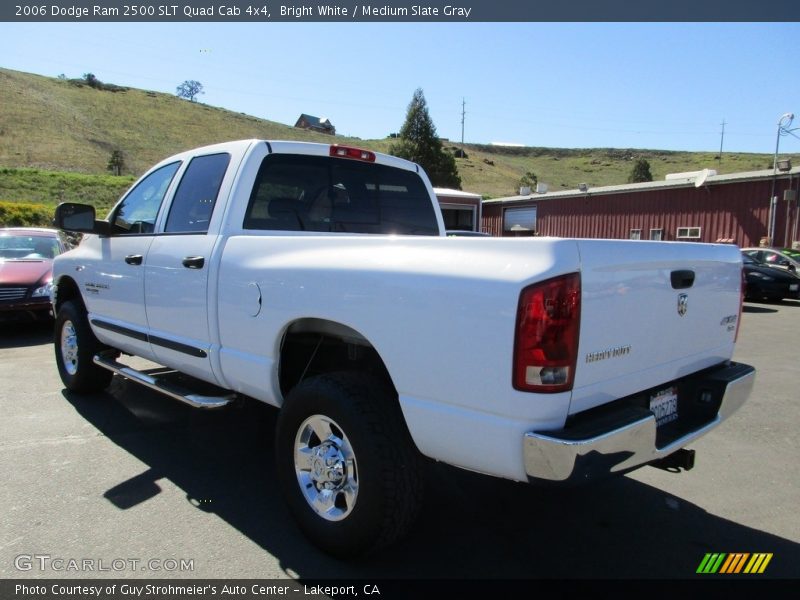 Bright White / Medium Slate Gray 2006 Dodge Ram 2500 SLT Quad Cab 4x4
