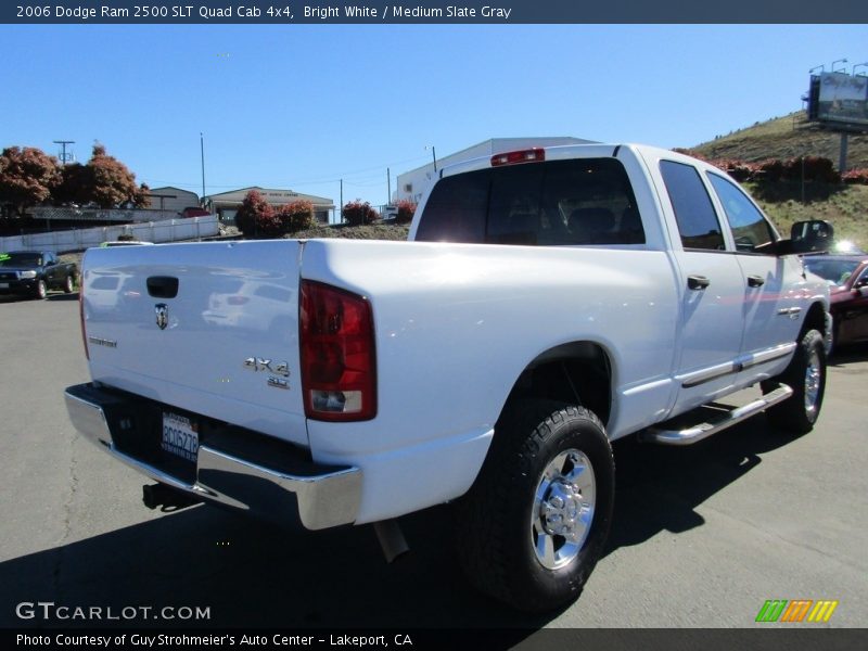 Bright White / Medium Slate Gray 2006 Dodge Ram 2500 SLT Quad Cab 4x4