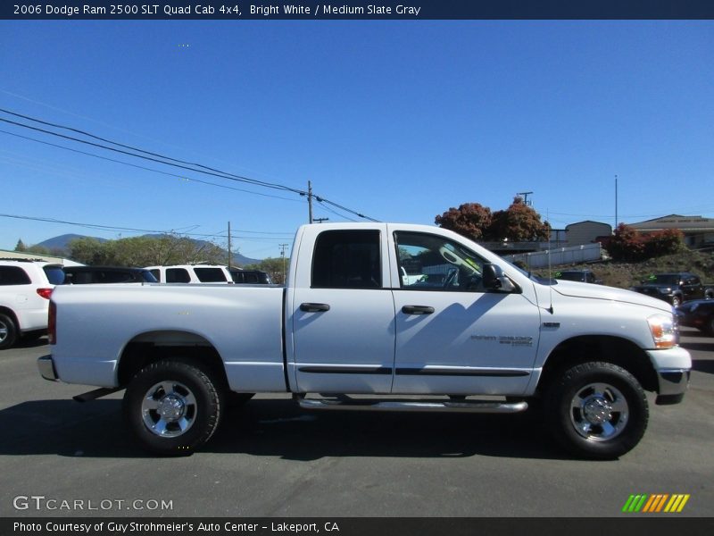 Bright White / Medium Slate Gray 2006 Dodge Ram 2500 SLT Quad Cab 4x4