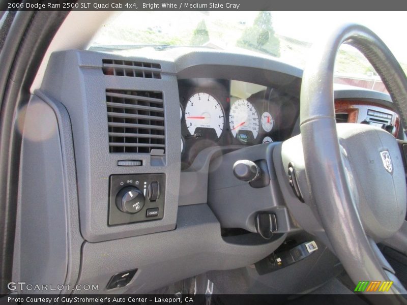 Bright White / Medium Slate Gray 2006 Dodge Ram 2500 SLT Quad Cab 4x4