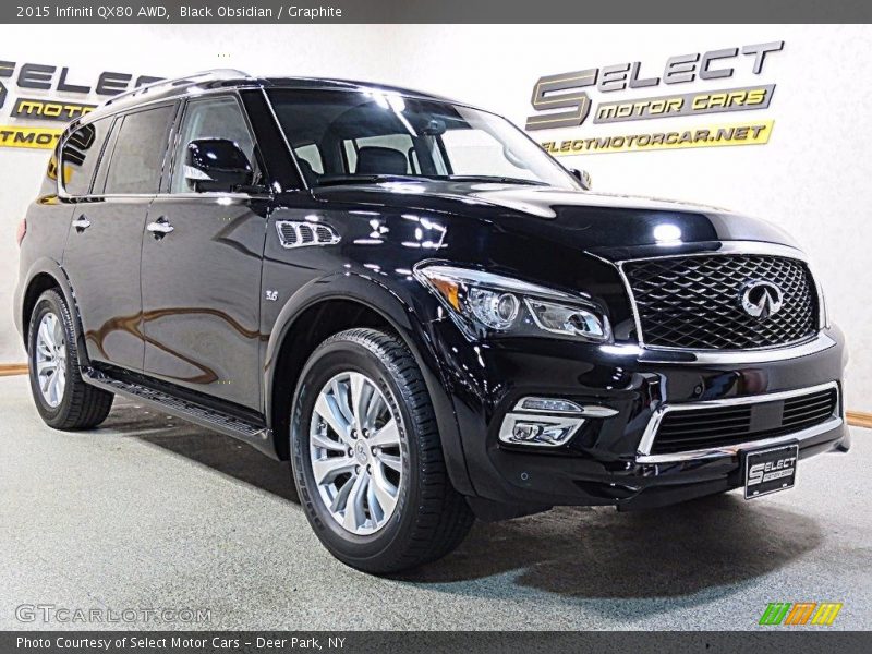 Black Obsidian / Graphite 2015 Infiniti QX80 AWD