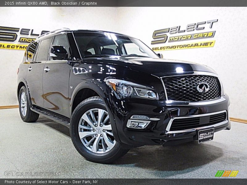 Black Obsidian / Graphite 2015 Infiniti QX80 AWD