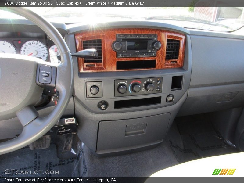 Bright White / Medium Slate Gray 2006 Dodge Ram 2500 SLT Quad Cab 4x4