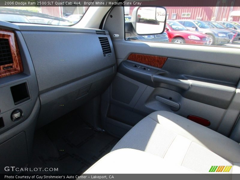 Bright White / Medium Slate Gray 2006 Dodge Ram 2500 SLT Quad Cab 4x4
