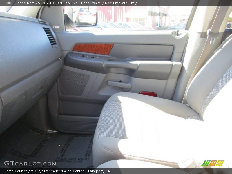 Bright White / Medium Slate Gray 2006 Dodge Ram 2500 SLT Quad Cab 4x4