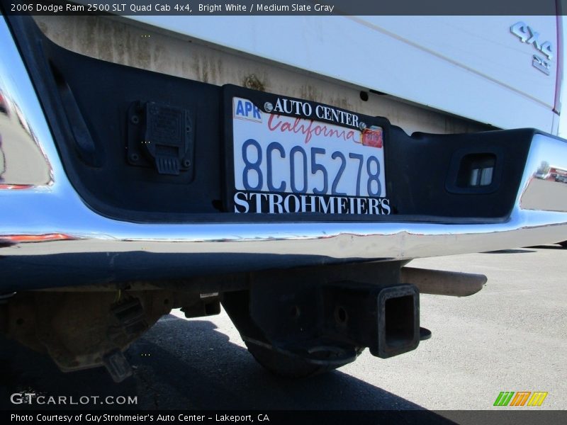 Bright White / Medium Slate Gray 2006 Dodge Ram 2500 SLT Quad Cab 4x4
