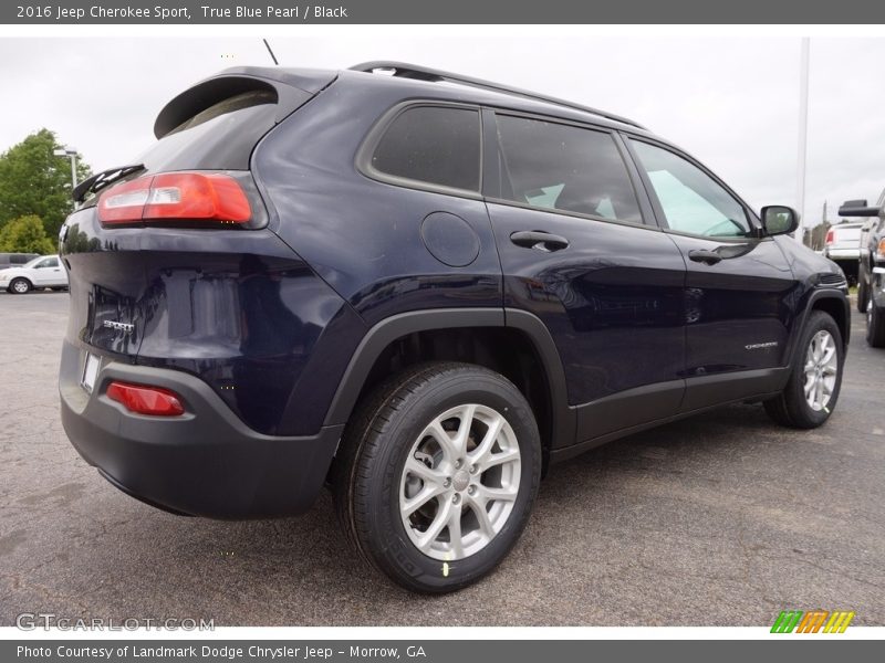 True Blue Pearl / Black 2016 Jeep Cherokee Sport