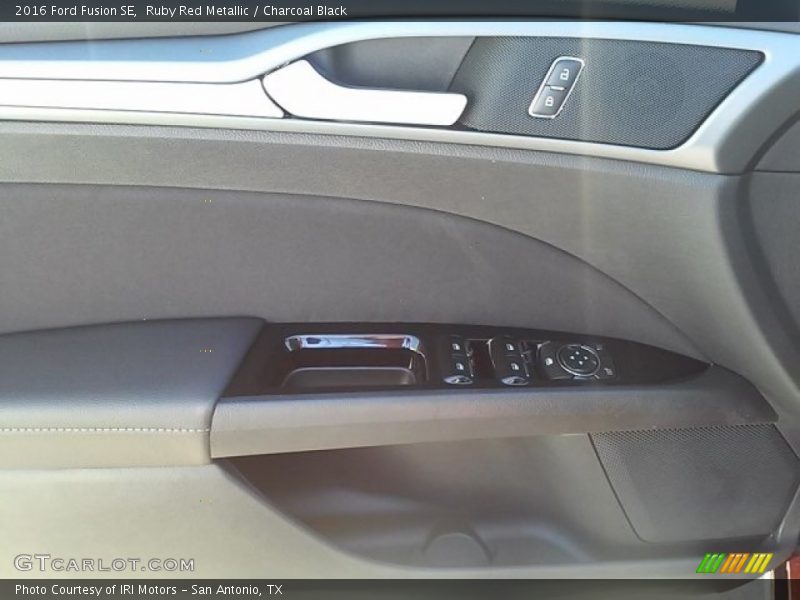 Ruby Red Metallic / Charcoal Black 2016 Ford Fusion SE