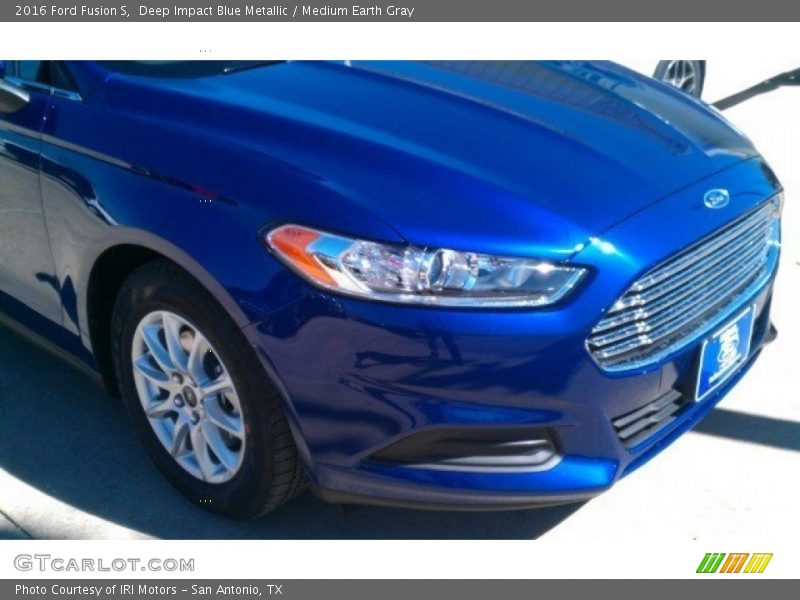 Deep Impact Blue Metallic / Medium Earth Gray 2016 Ford Fusion S