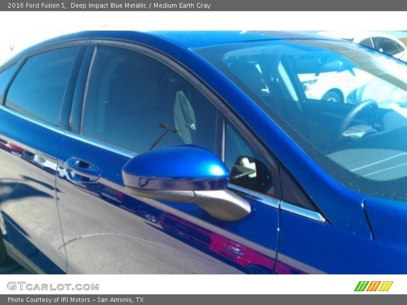 Deep Impact Blue Metallic / Medium Earth Gray 2016 Ford Fusion S