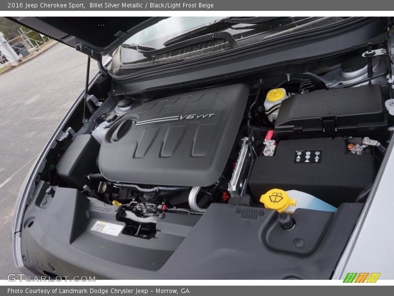 Billet Silver Metallic / Black/Light Frost Beige 2016 Jeep Cherokee Sport