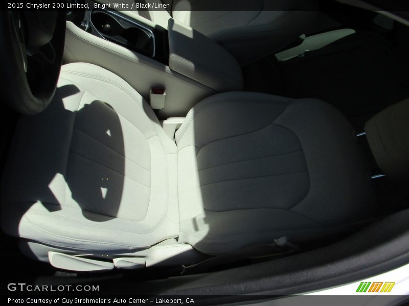 Bright White / Black/Linen 2015 Chrysler 200 Limited