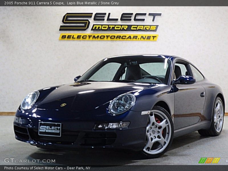 Lapis Blue Metallic / Stone Grey 2005 Porsche 911 Carrera S Coupe