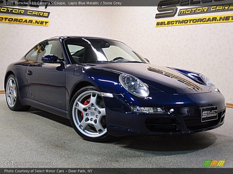 Lapis Blue Metallic / Stone Grey 2005 Porsche 911 Carrera S Coupe