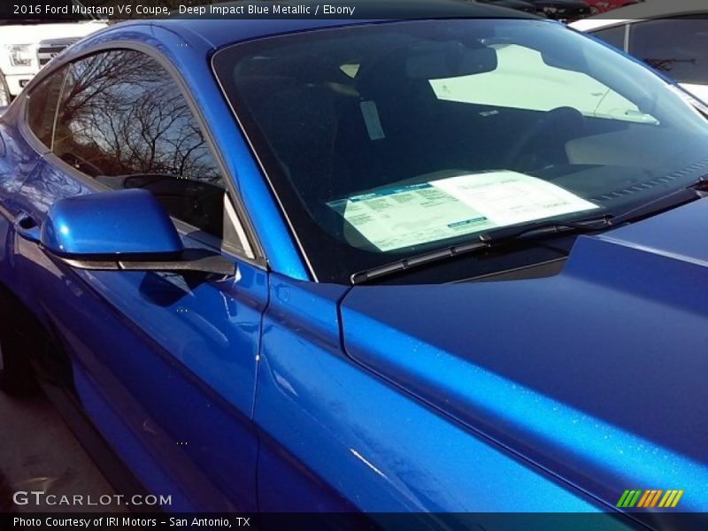 Deep Impact Blue Metallic / Ebony 2016 Ford Mustang V6 Coupe