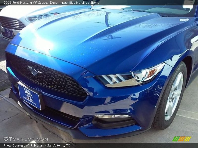Deep Impact Blue Metallic / Ebony 2016 Ford Mustang V6 Coupe