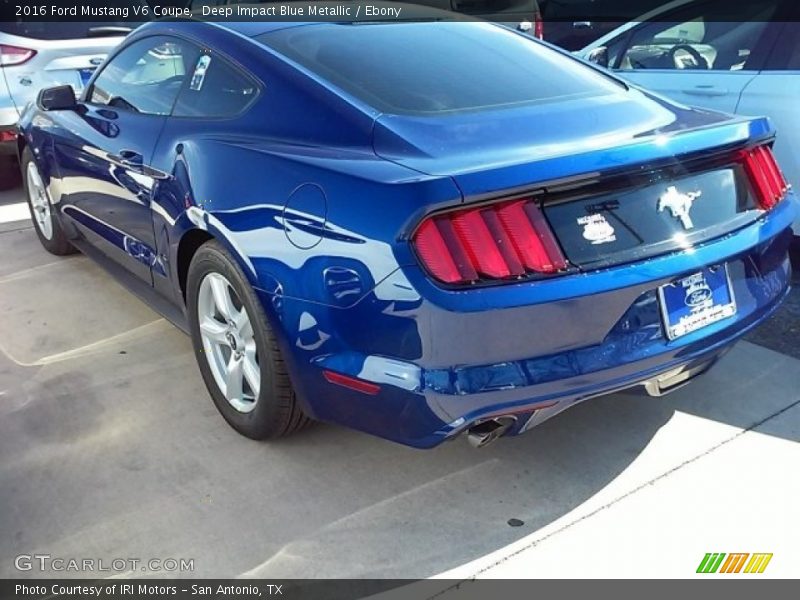 Deep Impact Blue Metallic / Ebony 2016 Ford Mustang V6 Coupe