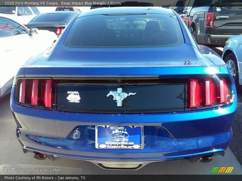 Deep Impact Blue Metallic / Ebony 2016 Ford Mustang V6 Coupe