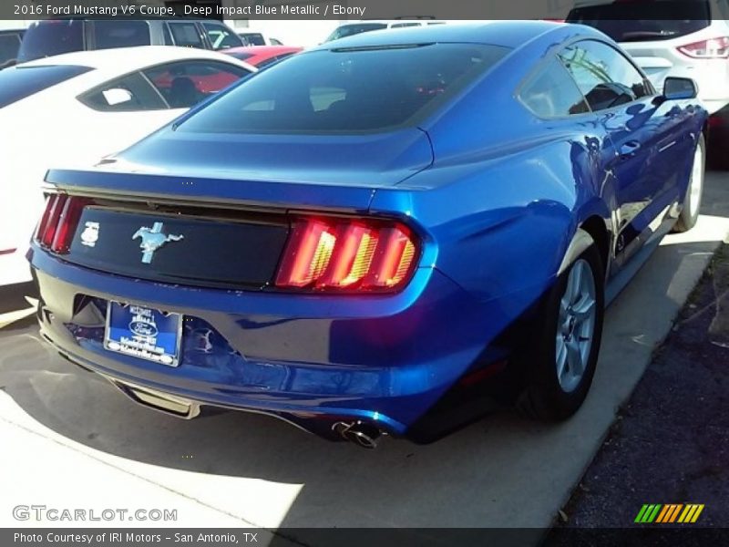 Deep Impact Blue Metallic / Ebony 2016 Ford Mustang V6 Coupe
