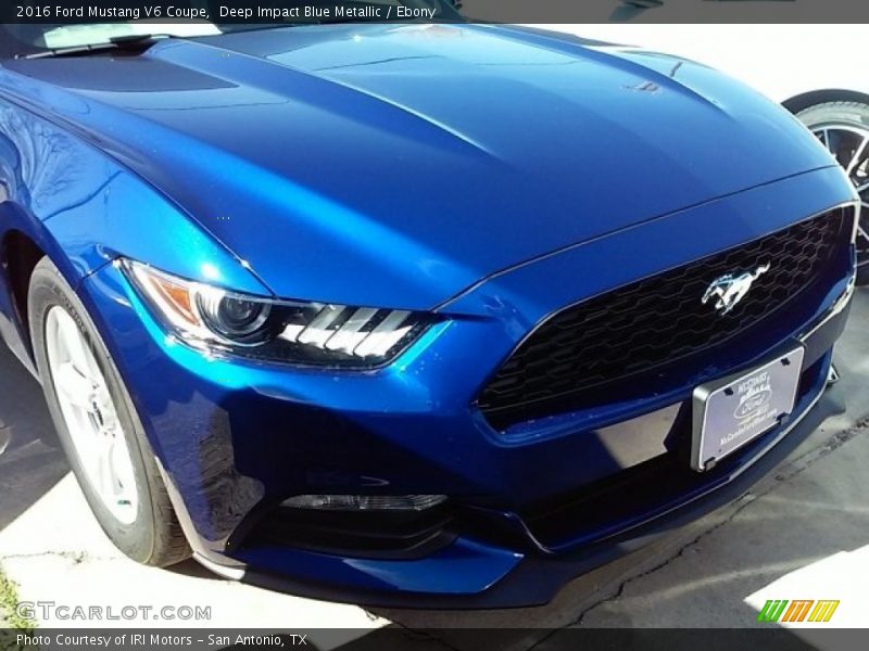 Deep Impact Blue Metallic / Ebony 2016 Ford Mustang V6 Coupe