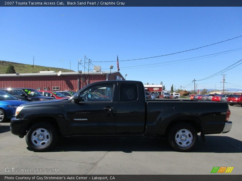 Black Sand Pearl / Graphite Gray 2007 Toyota Tacoma Access Cab