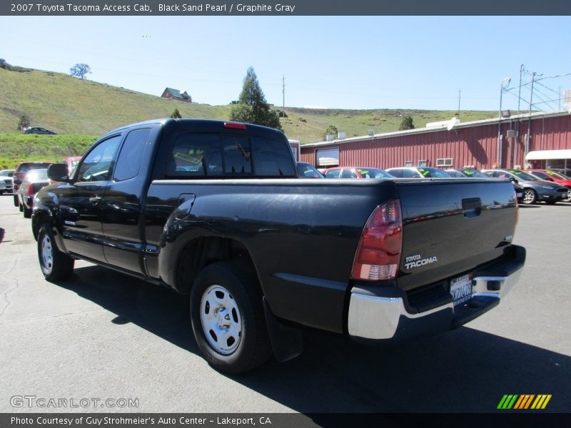 Black Sand Pearl / Graphite Gray 2007 Toyota Tacoma Access Cab