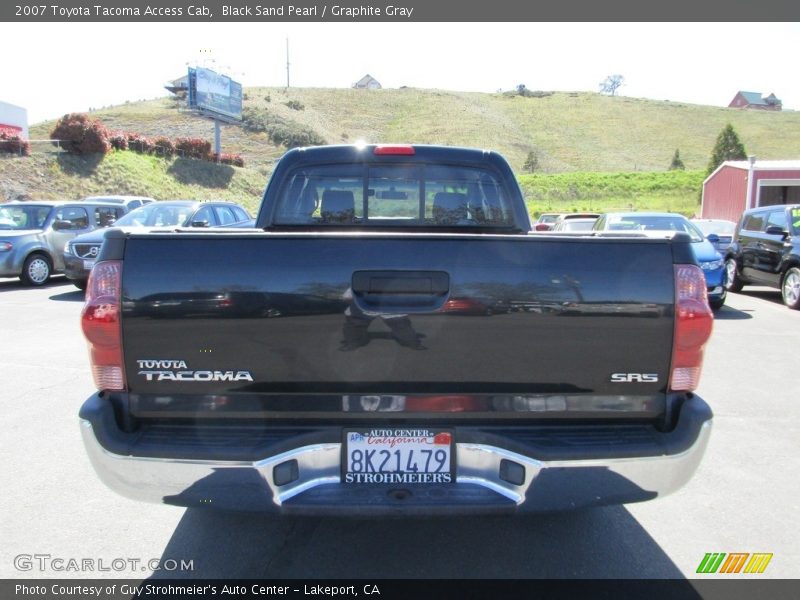 Black Sand Pearl / Graphite Gray 2007 Toyota Tacoma Access Cab