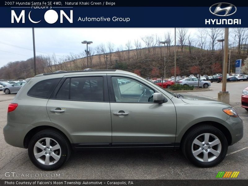 Natural Khaki Green / Beige 2007 Hyundai Santa Fe SE 4WD