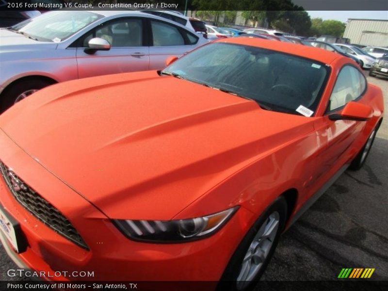 Competition Orange / Ebony 2016 Ford Mustang V6 Coupe