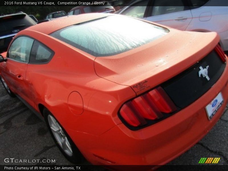 Competition Orange / Ebony 2016 Ford Mustang V6 Coupe