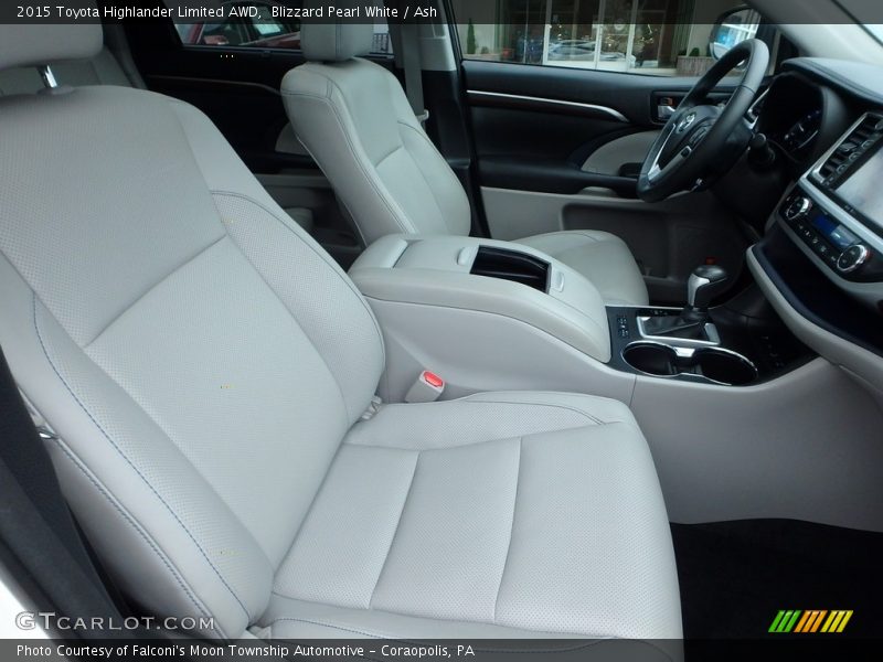Blizzard Pearl White / Ash 2015 Toyota Highlander Limited AWD